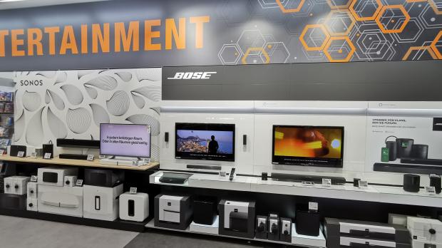 Shop-in-Shop-System von Sonos und Bose