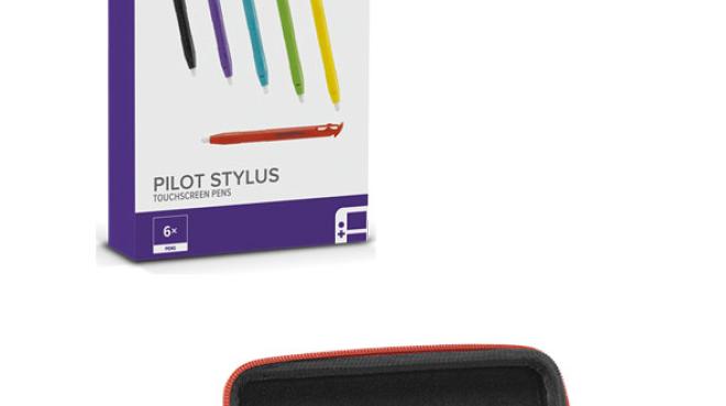 von oben: Glance Screen Protection, Pilot Stylus, Caddy, 7in1-Starter-Kit - Fotos: Speedlink