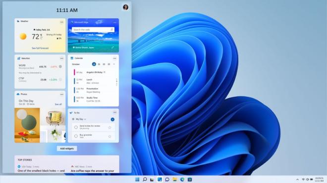 Windows 11 Widgets, Foto: Microsoft