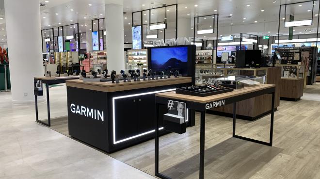 Shop-in-Shop in der Galeria-Filiale an der Frankfurter Hauptwache, Foto: Garmin Deutschland GmbH