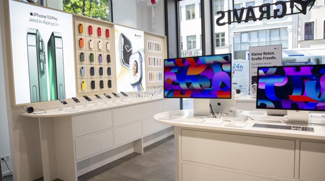 Apple-Produkte im Gravis Store, Foto: freenet