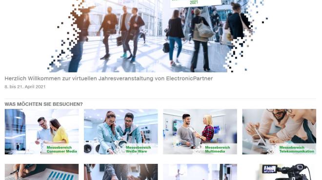 Übersichtlich und mit verschiedenen Formaten bot das ElectronicPartner Infonet allen Besuchern einen intuitiven Messebesuch, Foto: ElectronicPartner