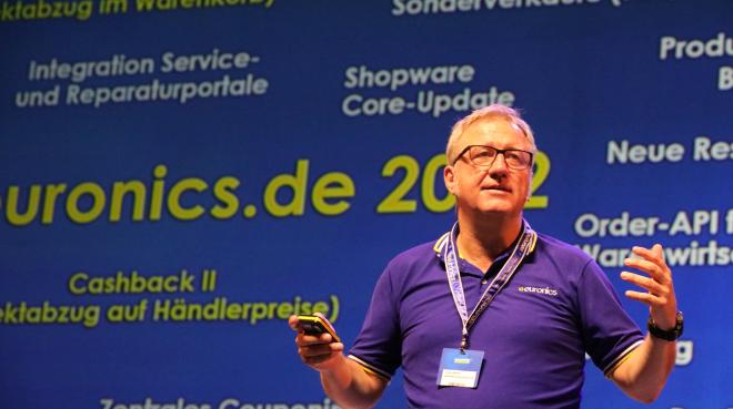 Jochen Mauch skizziert die digitale Strategie, Foto: Euronics